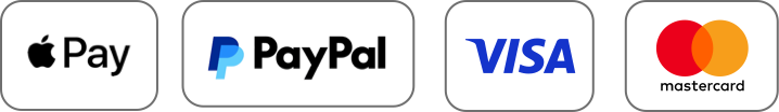 Apple Pay, PayPal, Visa & Mastercard